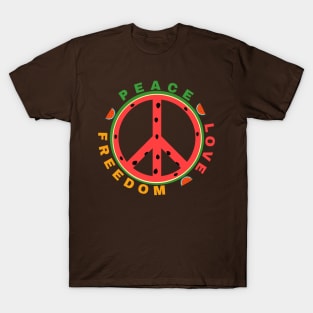 Watermelon Freedom-Peace Sign T-Shirt